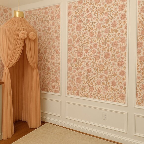 1970s Vintage Floral Paisley Wallpaper - Picture 8 of 10